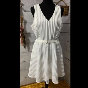 A. Byer a-line mesh summer cocktail party dress